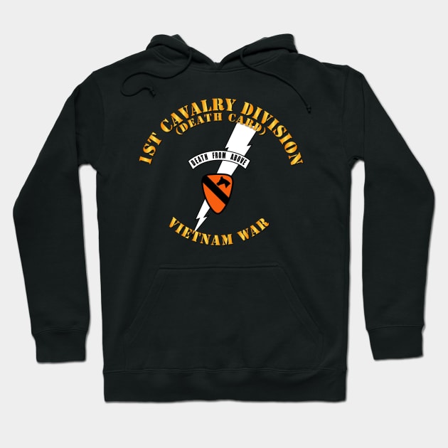 1st Cavalry Div - Death Card - Vietnam Hoodie by twix123844